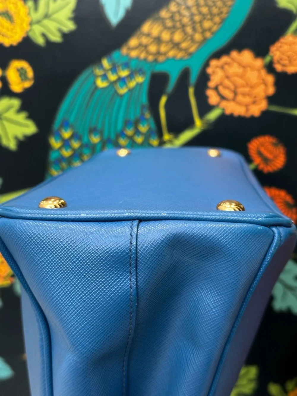 Prada Cobalto Saffiano Lux Galleria Double Zip Tote (C5) - Picture 17 of 17